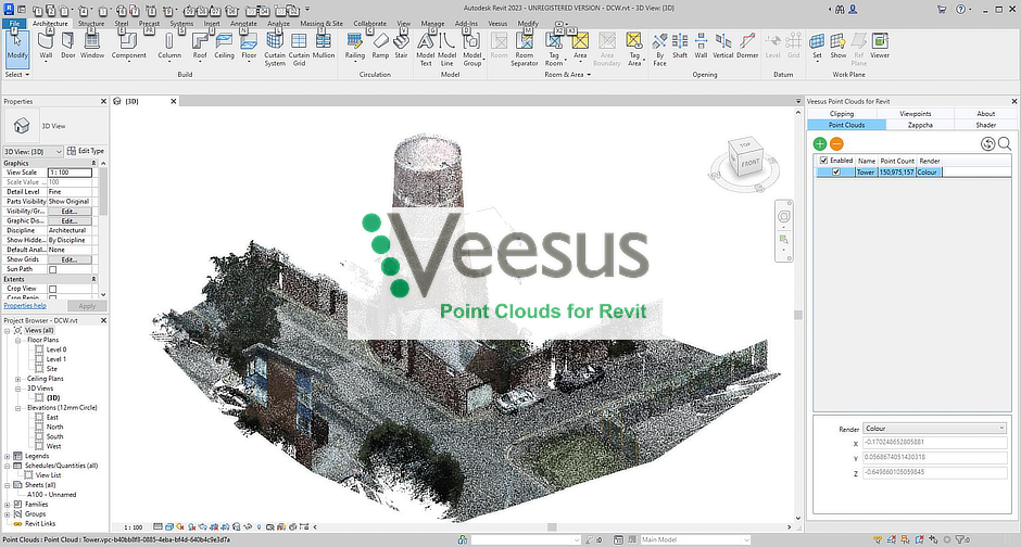 Point Clouds for Revit