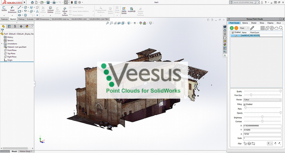 Point Clouds for Solidworks